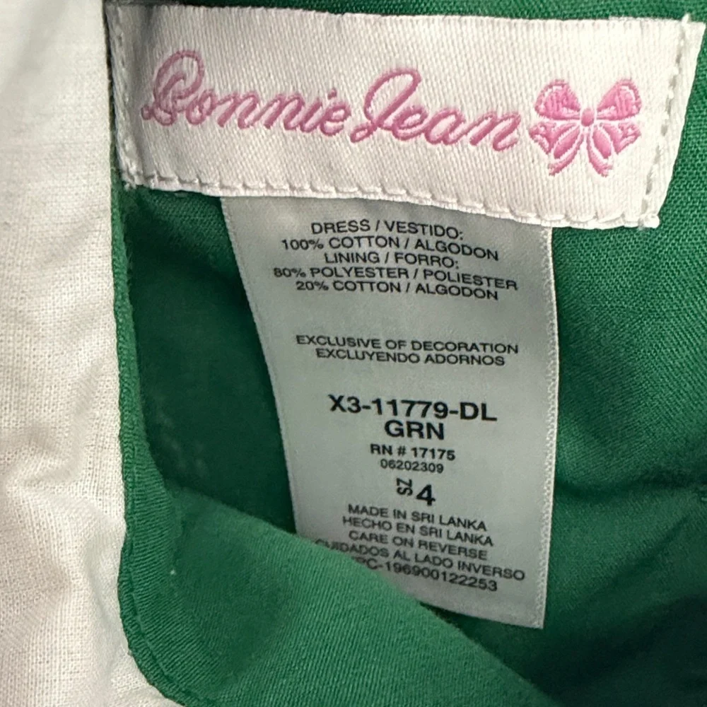 Green Holiday Kids Dress